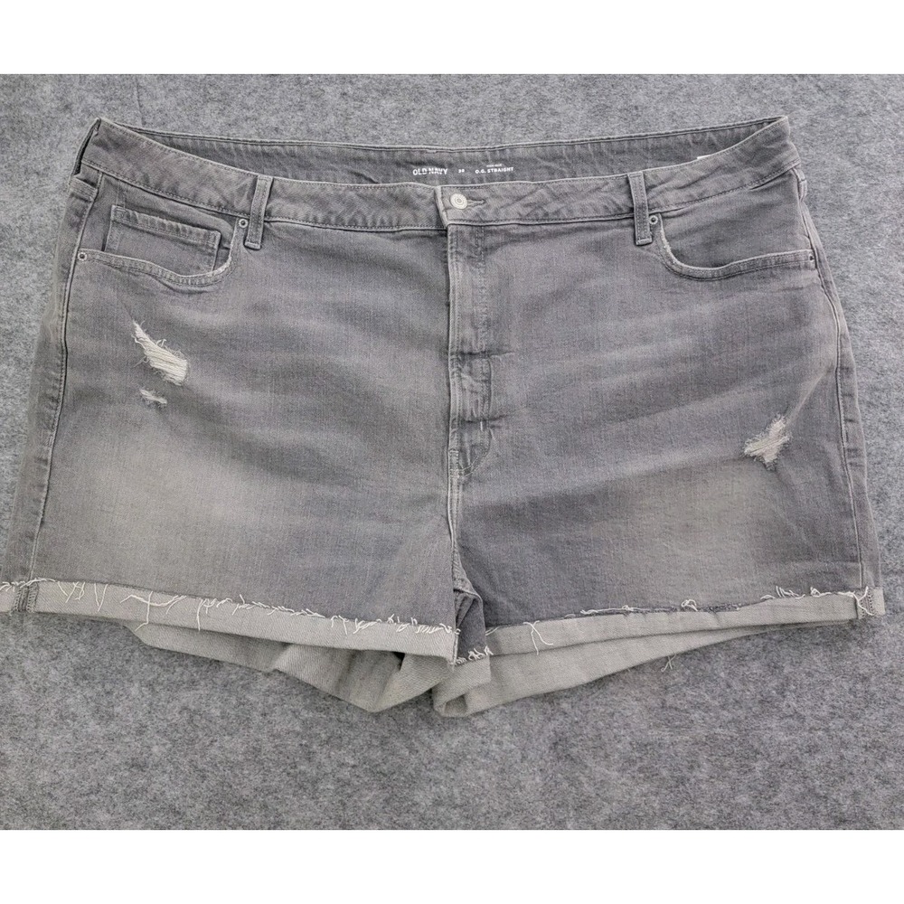 Women's Size 28 Old Navy OG Straight Denim Shorts Button Fly